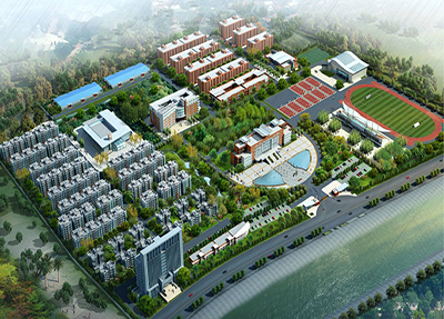 学校鸟瞰图